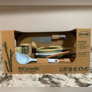 NWT Dantoy BIOplastic Eco Play Kitchen Utensil Play Set | Sustainable Toy